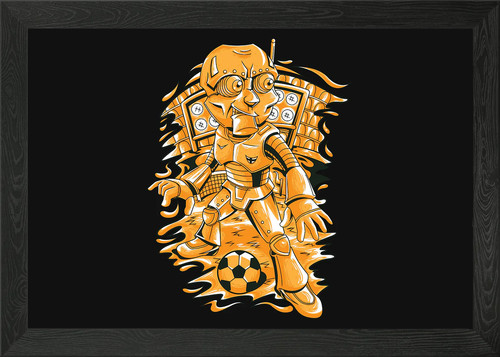 Robot football framed wall art - robot,