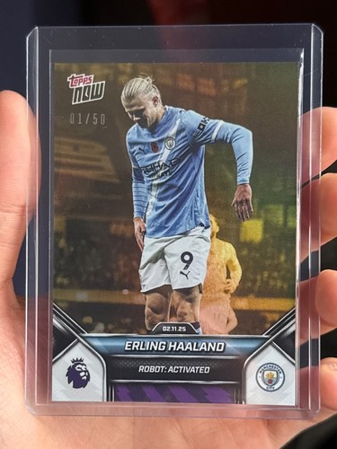 Topps now erling haaland - 1/50,
